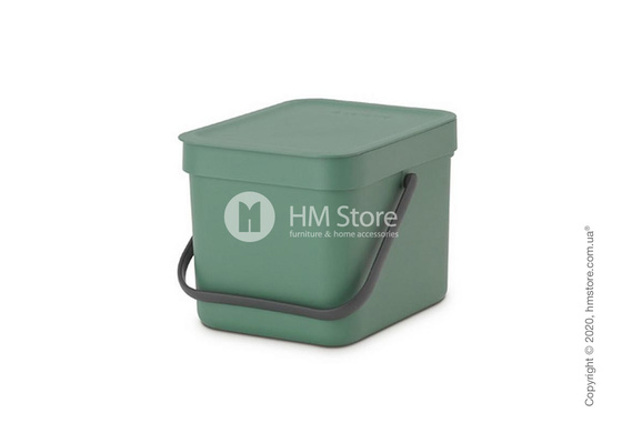 Контейнер для мусора Brabantia Sort & Go, 6 л, Fir Green
