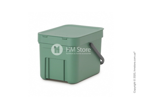 Контейнер для мусора Brabantia Sort & Go, 6 л, Fir Green