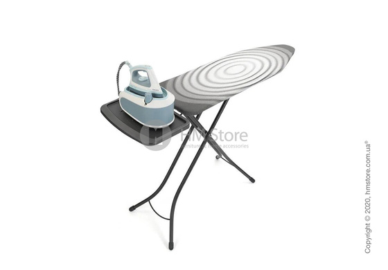 Гладильная доска Brabantia Solid Steam Unit Holder, Black and Titan Oval