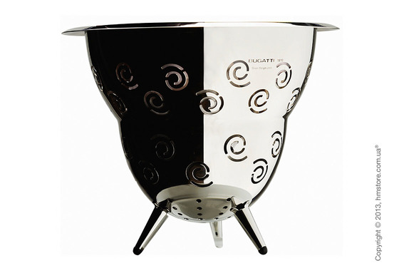 Фруктовница Bugatti Ricciolo Pasta Colander, Хром Фруктовница Bugatti Ricciolo Pasta Colander, Хром