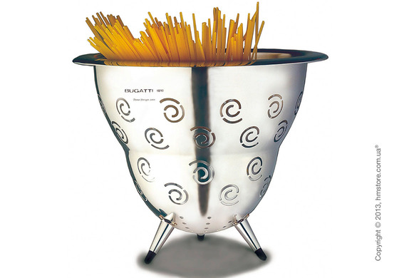 Фруктовница Bugatti Ricciolo Pasta Colander, Хром