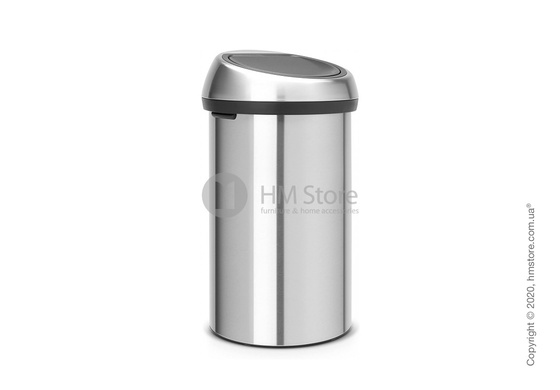 Ведро для мусора Brabantia Touch Bin New 60 л, Matt Steel Fingerprint Proof