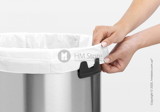 Ведро для мусора Brabantia Touch Bin New 60 л, Matt Steel Fingerprint Proof
