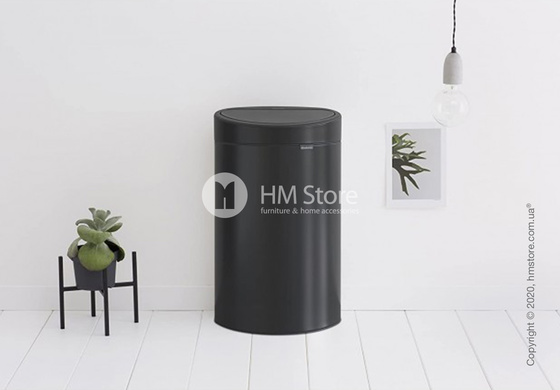 Ведро для мусора Brabantia Touch Bin New 40 л, Matt Black