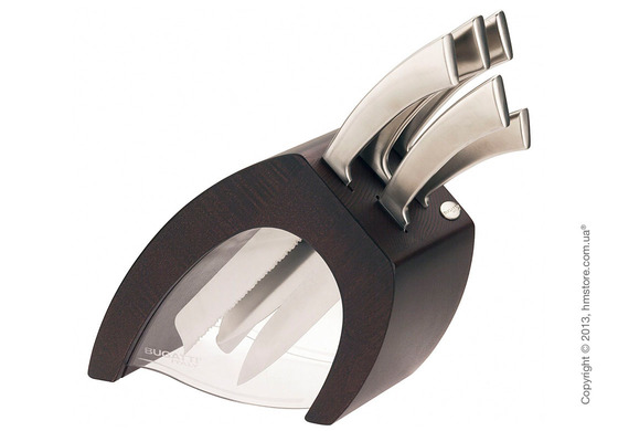 Подставка для ножей Bugatti Virgola Knife Bloc, Wengе