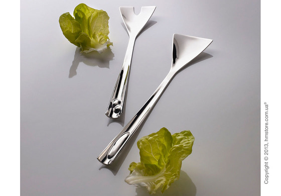 Ложки для салата Bugatti Acqua, Хром