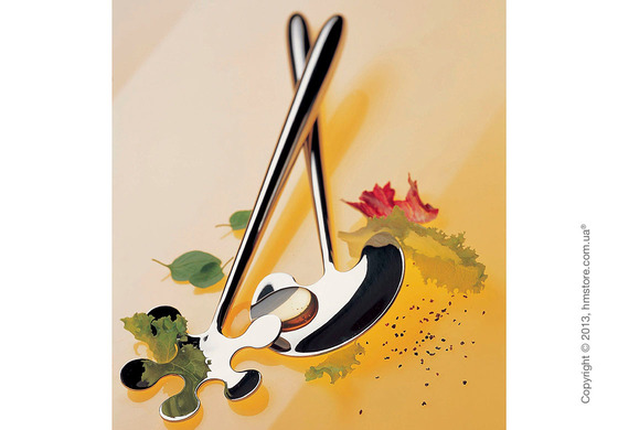 Ложки для салата на подставке Bugatti Fresco, Хром Ложки для салата на подставке Bugatti Fresco, Хром