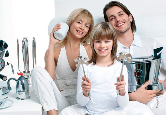 Ложки для салата на подставке Bugatti Fresco, Хром