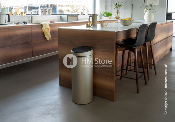 Ведро для мусора Brabantia Touch Bin New 30 л, Champagne