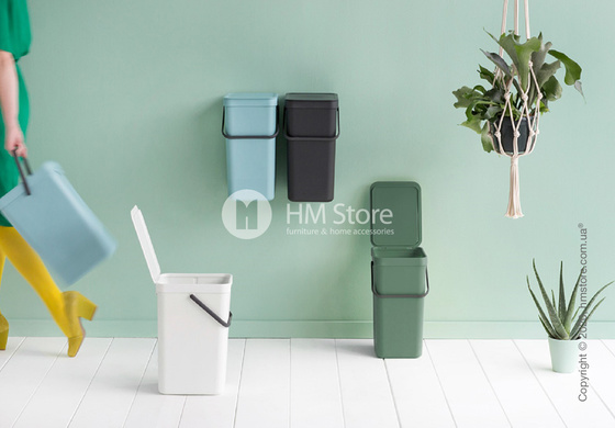 Контейнер для мусора Brabantia Sort & Go, 16 л, Fir Green