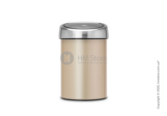 Ведро для мусора Brabantia Touch Bin 3 л, Champagne
