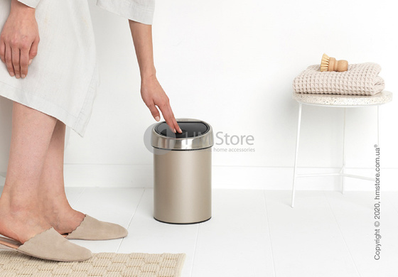 Ведро для мусора Brabantia Touch Bin 3 л, Champagne