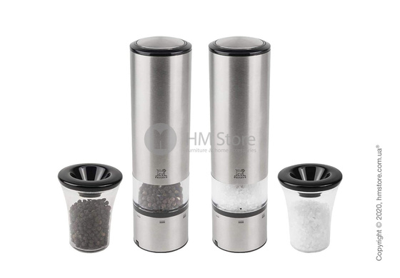 Набор электрических мельниц для перца и соли Peugeot Elis Sense U-Select 20 см, 2 предмета, Stainless steel
