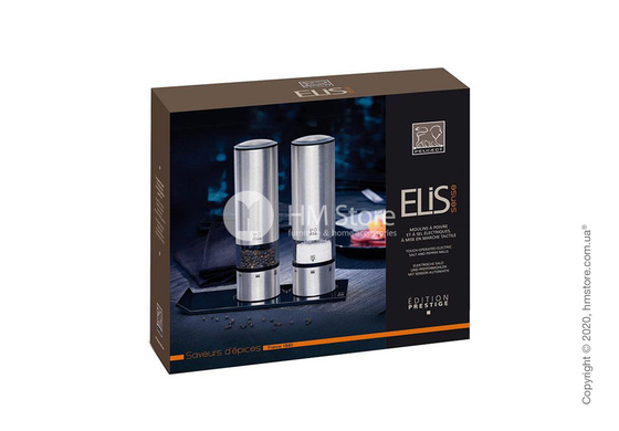 Набор электрических мельниц для перца и соли Peugeot Elis Sense U-Select 20 см, 2 предмета, Stainless steel