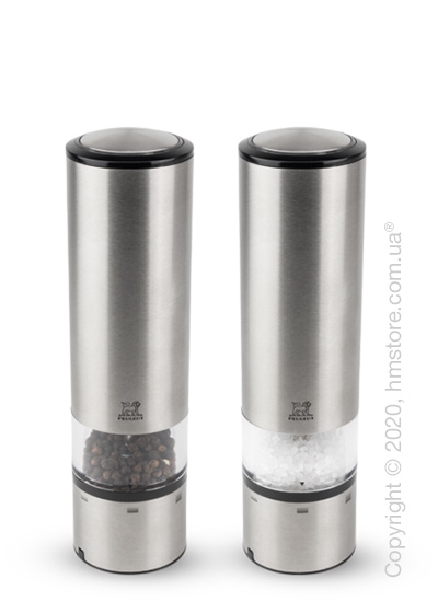 Набор электрических мельниц для перца и соли Peugeot Elis Sense U-Select 20 см, 2 предмета, Stainless steel