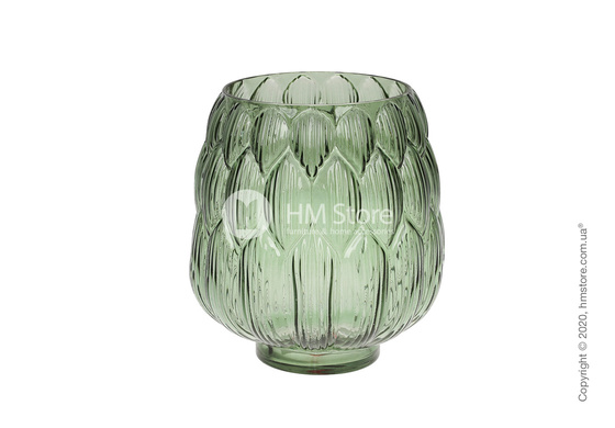 Ваза стеклянная Bona Di Artichoke, 20 см, Green Ваза стеклянная Bona Di Artichoke, 20 см, Green