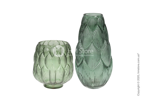 Ваза стеклянная Bona Di Artichoke, 20 см, Green Ваза стеклянная Bona Di Artichoke, 20 см, Green