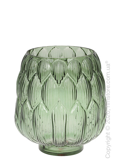 Ваза стеклянная Bona Di Artichoke, 20 см, Green