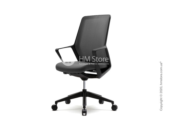 Кресло офисное на колесиках Enran Flo High, Black