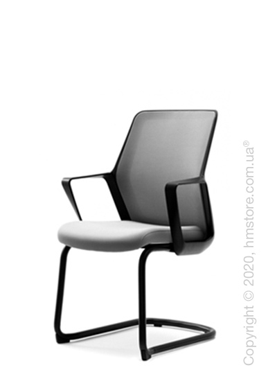 Кресло посетительское Enran Flo, Black and Grey