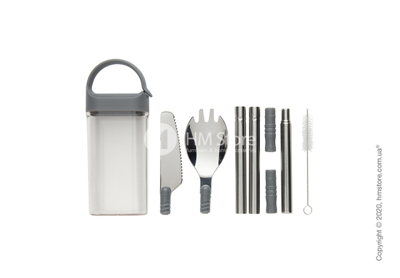 Набор столовых приборов карманный XD Design, Grey