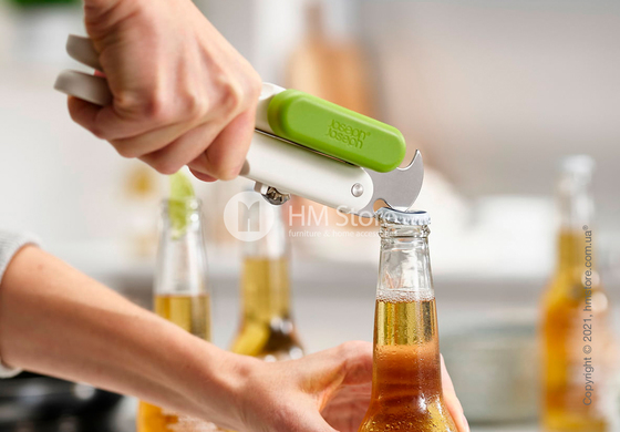 Нож консервный 3 в 1 Joseph Joseph Pivot, White and Green