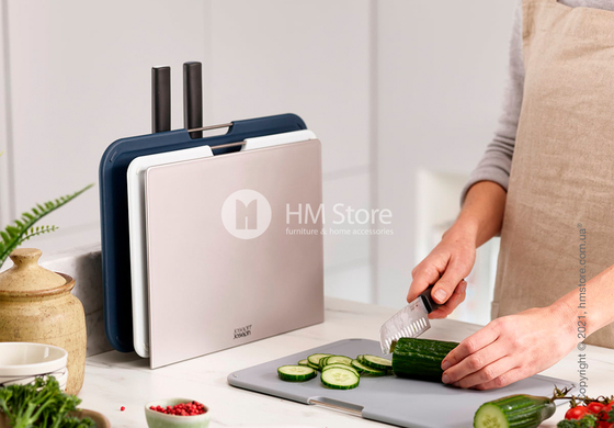 Набор разделочных досок на подставке с ножами Joseph Joseph Nest Boards, Silver