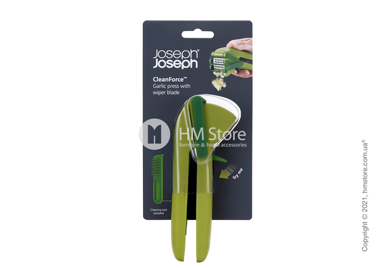 Пресс для чеснока с очищающей пластиной Joseph Joseph Clean Force, Green