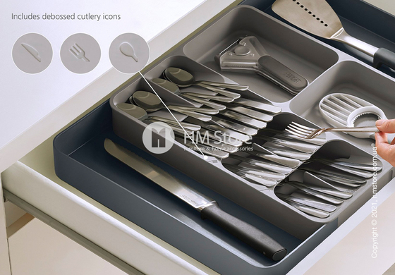 Органайзер для столовых приборов Joseph Joseph Drawer Store, Grey