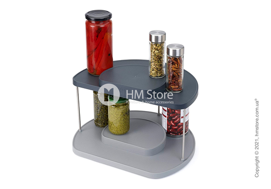 Органайзер кухонный двухуровневый вращающийся Joseph Joseph CupboardStore, Grey