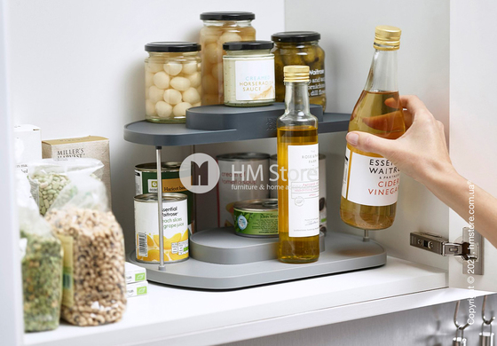 Органайзер кухонный двухуровневый вращающийся Joseph Joseph CupboardStore, Grey