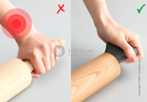 Скалка эргономическая Joseph Joseph Grip-Pin, Beech