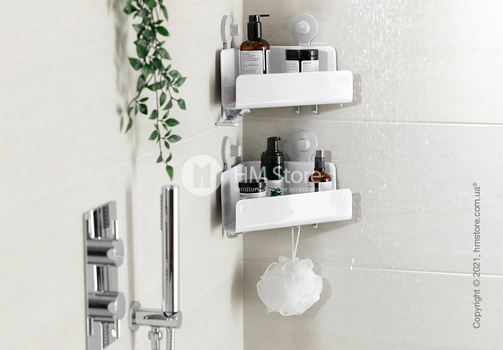 Полка угловая для ванной комнаты Joseph Joseph EasyStore 2 шт, White