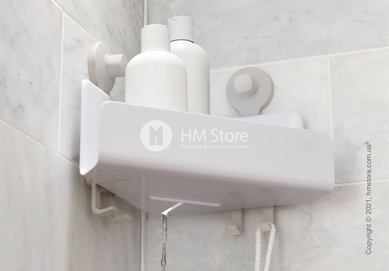Полка угловая для ванной комнаты Joseph Joseph EasyStore 2 шт, White