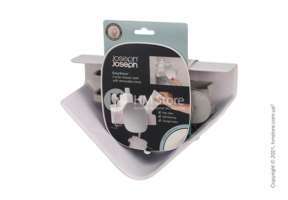 Полка угловая для ванной комнаты Joseph Joseph EasyStore 2 шт, White