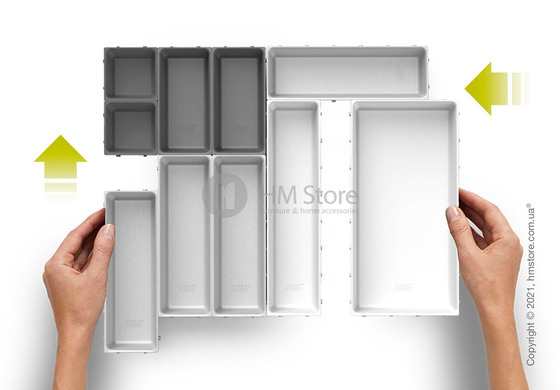 Набор органайзеров Joseph Joseph Blox 10 шт, Grey