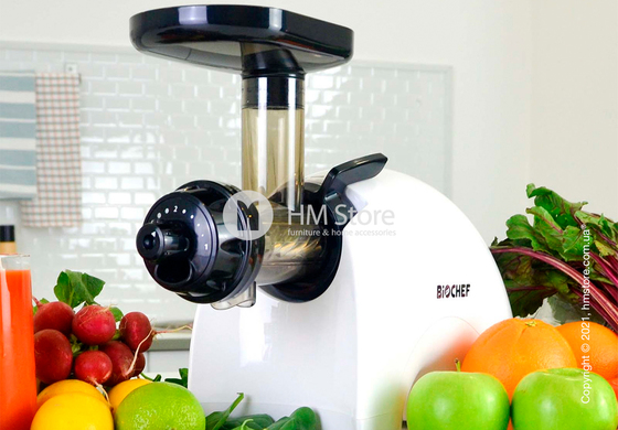 Соковыжималка BioChef Gemini Twin Gear Cold Press Juicer, White