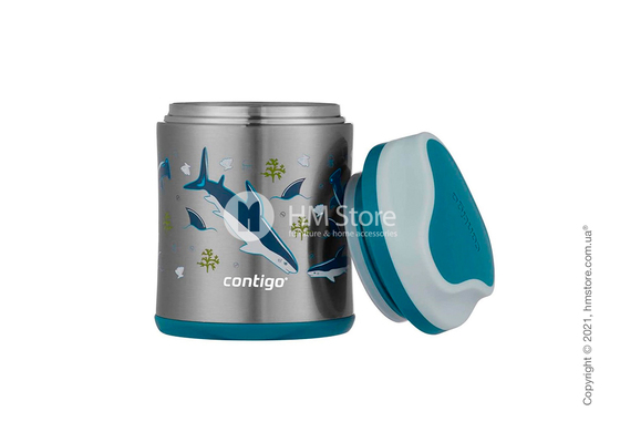 Термос для еды Contigo Kids Food Jar, Shark 300  мл 