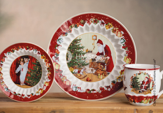 Блюдо для подачи глубокое Villeroy & Boch коллекция Toy's Fantasy Santa brings gifts, 25 см