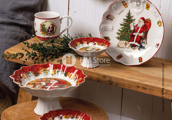 Блюдо для подачи Villeroy & Boch коллекция Toy's Fantasy Santa Relief, 24 см