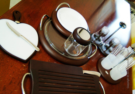 Набор из доски и ножа для сыра Bugatti Foglia