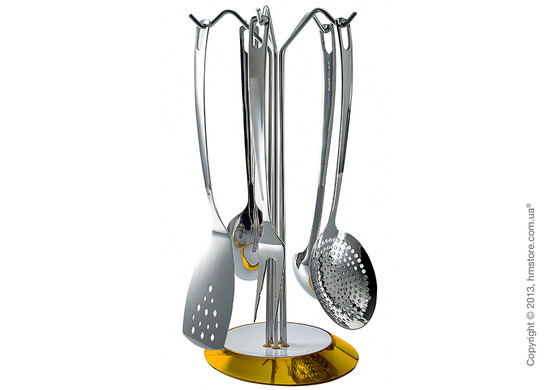 Набор кухонного инвентаря на подставке Bugatti Glamour, Желтый
