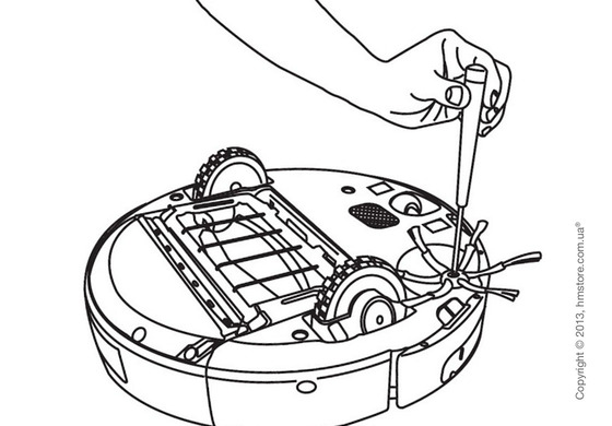 Боковая 6-ти лопастная щетка для iRobot Roomba 500-й, 600-й и 700-й серии