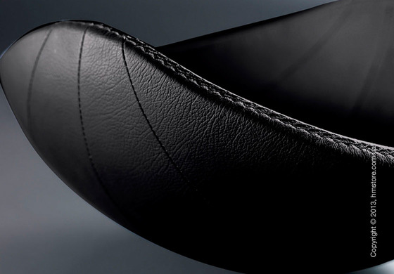 Фруктовница в коже Bugatti Individual Ninnananna Leather, Черная