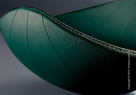 Фруктовница в коже Bugatti Individual Ninnananna Leather, Зеленая