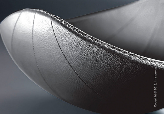 Фруктовница в коже Bugatti Individual Ninnananna Leather, Серая