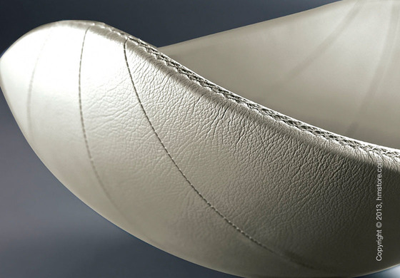 Фруктовница в коже Bugatti Individual Ninnananna Leather, Milkcolored