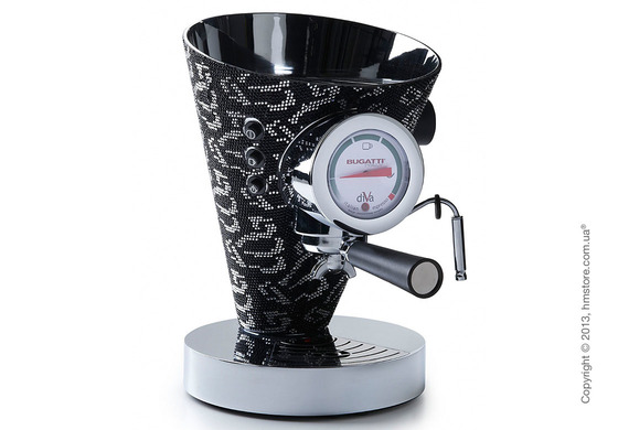Кофеварка Bugatti Individual DIVA Sparkle of crystals, Черная