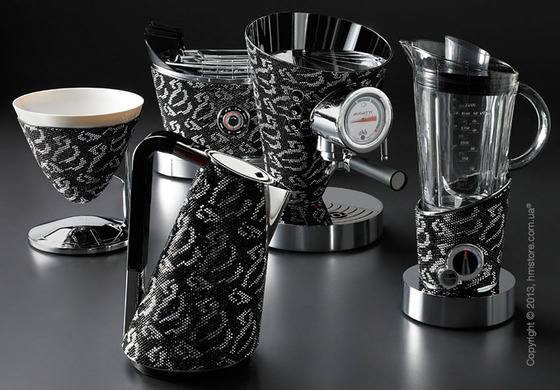Кофеварка Bugatti Individual DIVA Sparkle of crystals, Черная