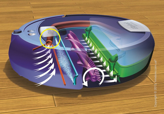 Резиновая трубка для iRobot Scooba (вакуумный порт)